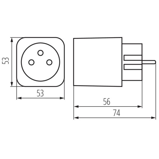 Adapter gniazda KANLUX SMART S AD GN 16A PM wi-fi -zdjęcie numer 2