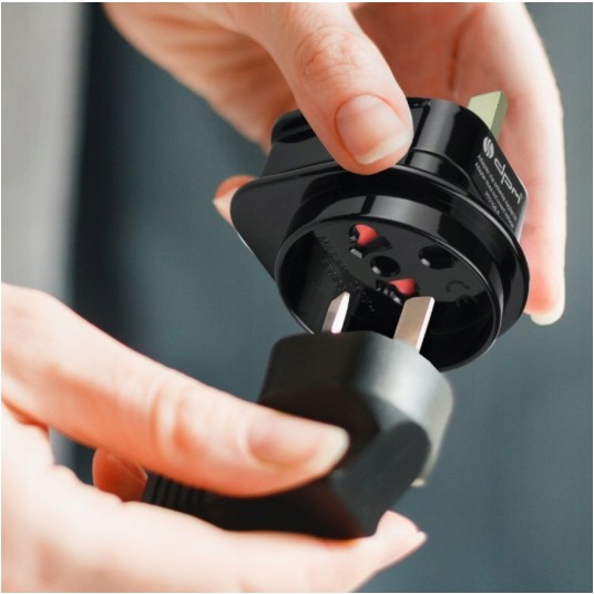 Adapter podróżny UK PF01GB-B czarny -zdjęcie numer 6