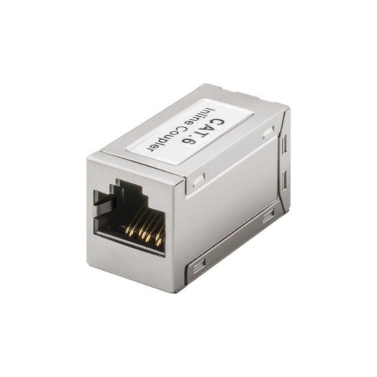 Adapter przelotka RJ45/RJ45 kat.6 ekranowany -zdjęcie numer 1