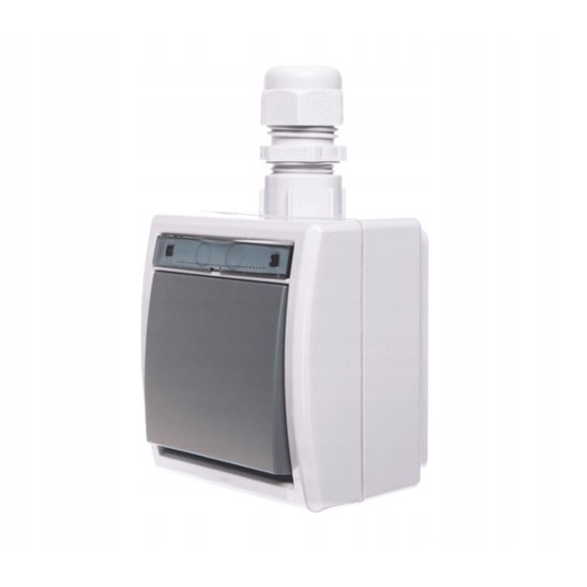 AQUANT Łącznik 1-biegunowy schodowy IP65 1201-65 -zdjęcie numer 1
