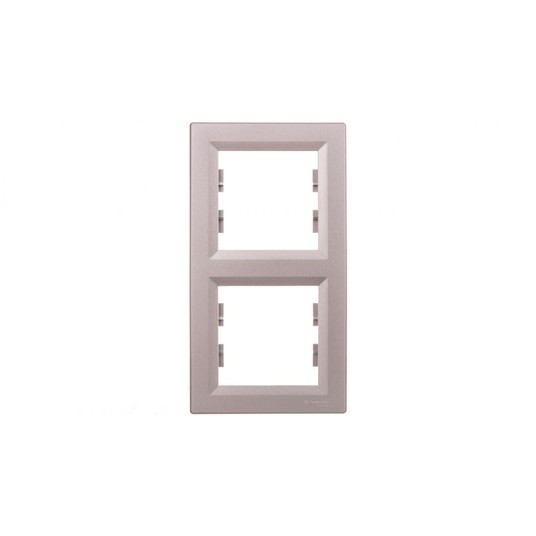 ASFORA Ramka 2-krotna pionowa aluminium EPH5810261 -zdjęcie numer 1