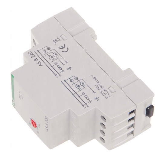 Automat schodowy 16A 0,5-10min 230V AC AS-B220 -zdjęcie numer 4