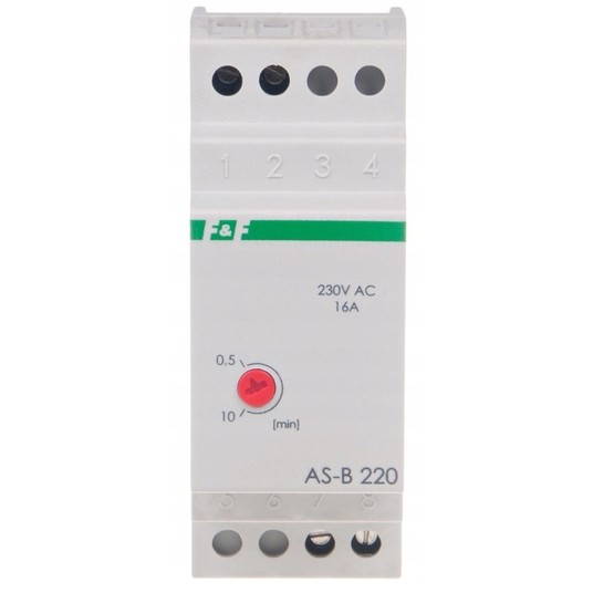 Automat schodowy 16A 0,5-10min 230V AC AS-B220 -zdjęcie numer 1