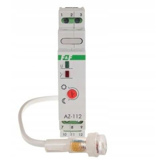 Automat zmierzchowy 16A 230V 2-1000lx DIN AZ-112 -zdjęcie numer 1