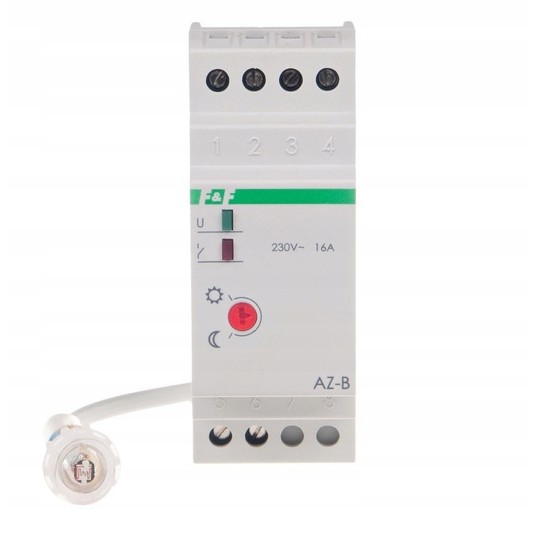 Automat zmierzchowy 16A 230V 2-1000lx DIN AZ-B -zdjęcie numer 3