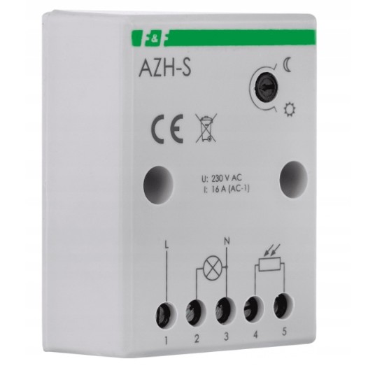 Automat zmierzchowy 16A 230V 2-1000lx obudowa AZH- -zdjęcie numer 3