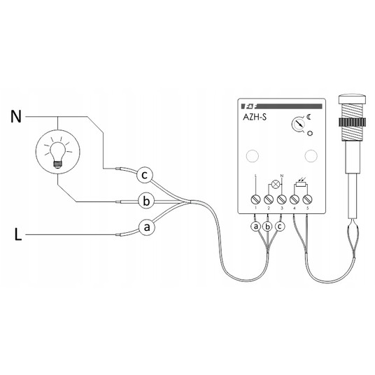 Automat zmierzchowy 16A 230V 2-1000lx obudowa AZH- -zdjęcie numer 11