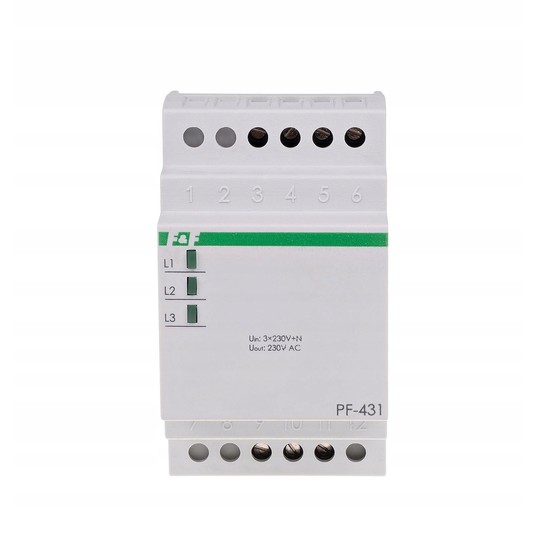 Automatyczny przełącznik faz 16A 3x230V+N PF-431 -zdjęcie numer 6