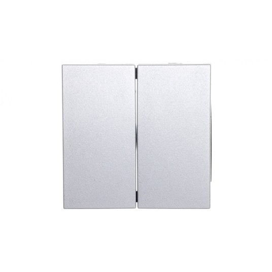 Berker B.1/B.3/B.7 Glas Klawisz podwójny srebrny -zdjęcie numer 1