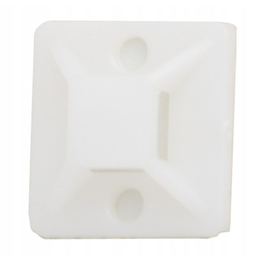 Element mocujący opaski 19x19mm biały/100szt -zdjęcie numer 1