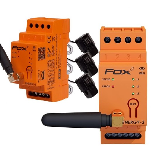 FOX Monitor energii trójfazowy Wi-MEF-3 WiFi Energ -zdjęcie numer 1