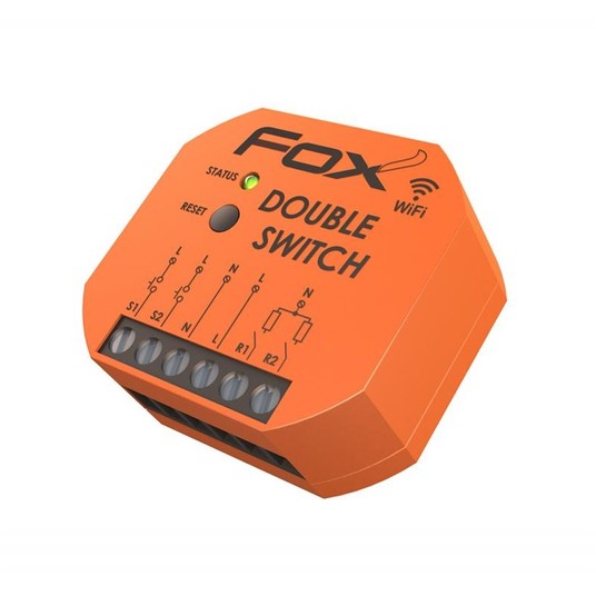 FOX Podwójny przekaźnik Wi-Fi Double Switch Wi-R2S -zdjęcie numer 2