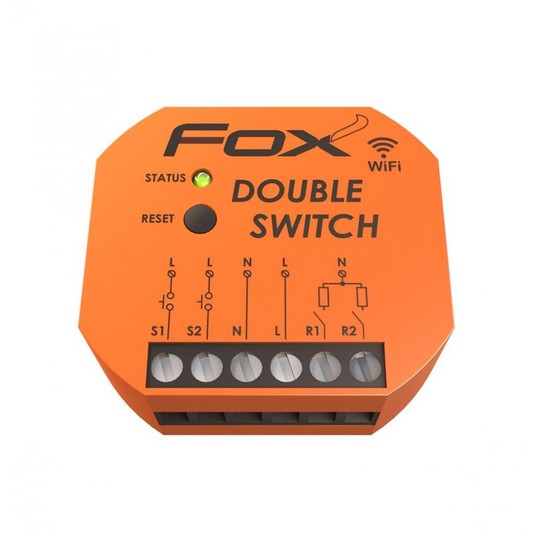 FOX Podwójny przekaźnik Wi-Fi Double Switch Wi-R2S -zdjęcie numer 3