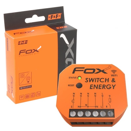 FOX Pojedynczy przekaźnik Wi-Fi z kontrolą paramet -zdjęcie numer 1