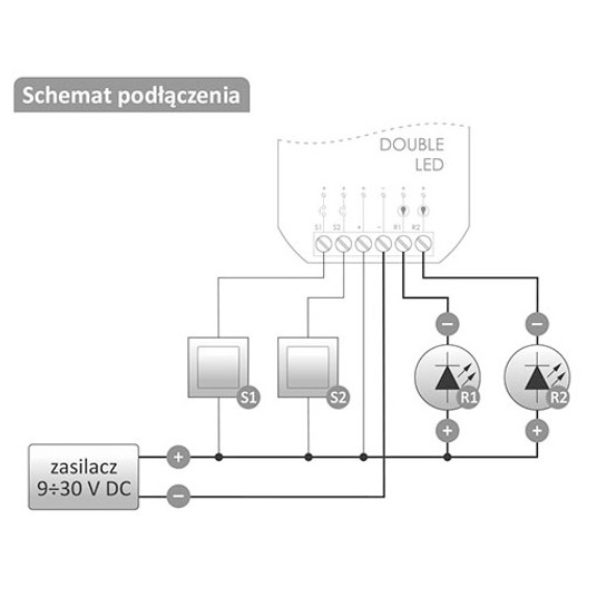 FOX Sterownik do oświetlenia LED dwukanałowy Wi-Fi -zdjęcie numer 9
