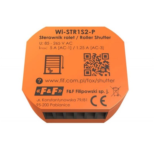 FOX Sterownik rolet Wi-Fi 230V Shutter Wi-STR1S2-P -zdjęcie numer 3