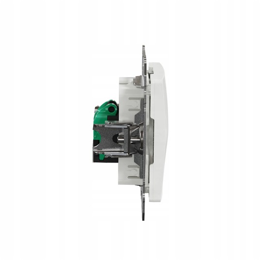 Gniazdo komputerowe RJ45 kat. 5e UTP, białe Sedna -zdjęcie numer 3