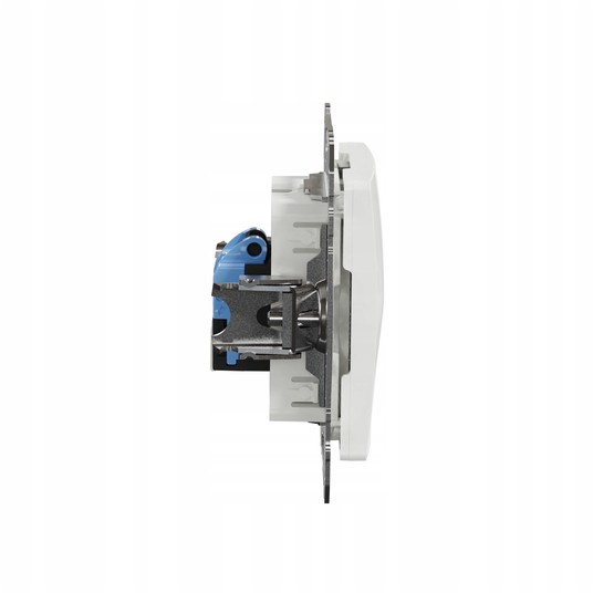 Gniazdo komputerowe RJ45 kat. 6 UTP, białe, Sedna -zdjęcie numer 3