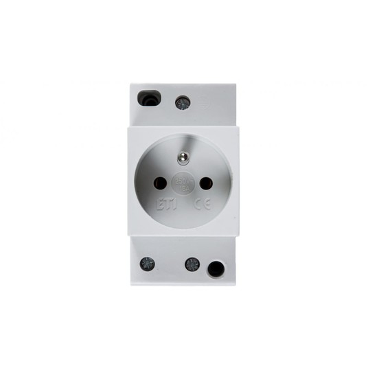 Gniazdo modułowe 2P+Z 10/16A 230V na szynę 0024140 -zdjęcie numer 1