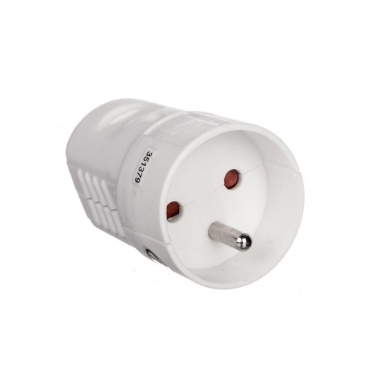 Gniazdo przenośne 10/16A 250V 2P+Z białe YC-FAX-4 -zdjęcie numer 1
