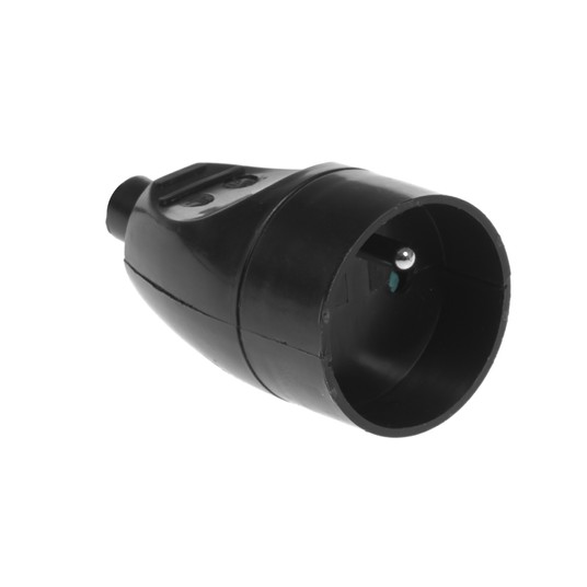 Gniazdo przenośne z/u 16A 2P+Z 250V czarne GN-171 -zdjęcie numer 1