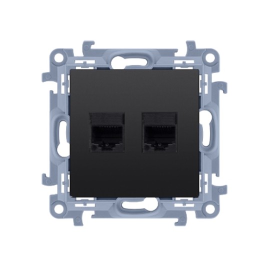 Gniazdo RJ45 kat. 6 + gniazdo telefoniczne RJ11 -zdjęcie numer 1
