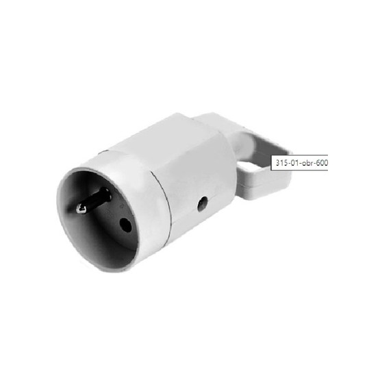 Gniazdo z uchem z uziemieniem 2P+Z 16A 250V IP20 b -zdjęcie numer 1