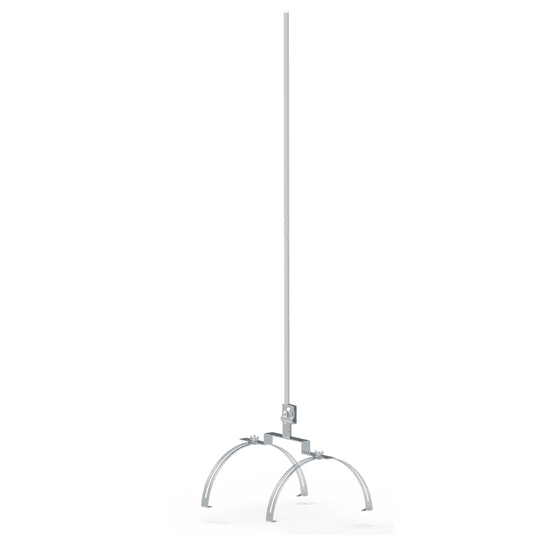 Iglica gąsiorowa podwójna fi 12mm aluminiowa 71.15 -zdjęcie numer 1