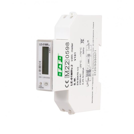 Jednofazowy wskaźnik zużycia energii LE-01MR V.2 -zdjęcie numer 1