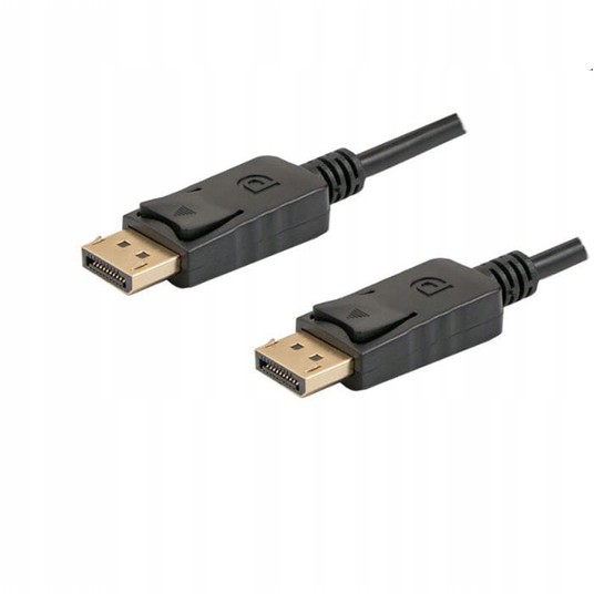 Kabel DisplayPort M/M 4K 1.8m czarny CA -zdjęcie numer 3
