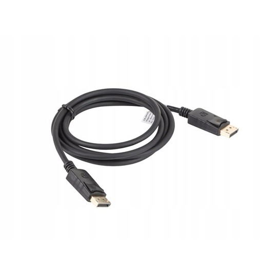 Kabel DisplayPort M/M 4K 1.8m czarny CA -zdjęcie numer 4