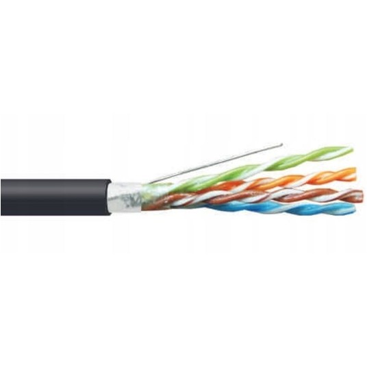 Kabel teleinformatyczny żelowany F/UTPw kat.5e 4x2 -zdjęcie numer 1
