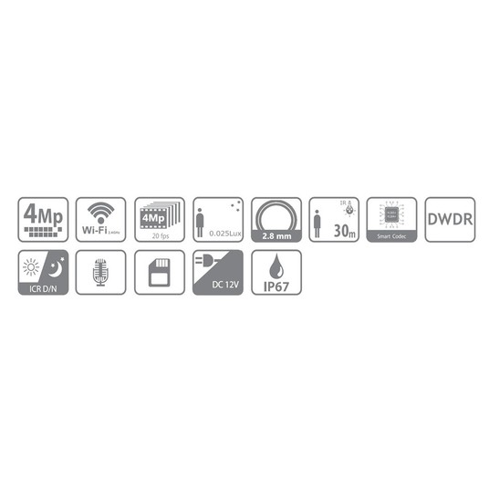 Kamera IP tubowa IPC-HFW1430DS-SAW-0280B Wi-Fi Dah -zdjęcie numer 8