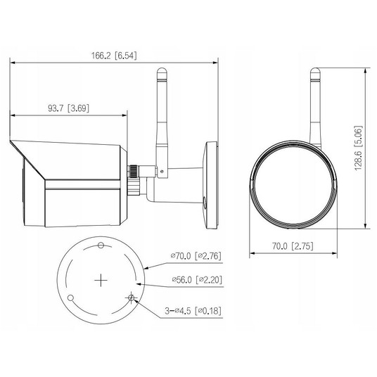 Kamera IP tubowa IPC-HFW1430DS-SAW-0280B Wi-Fi Dah -zdjęcie numer 5