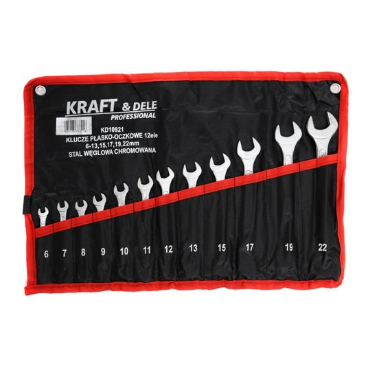 KLUCZE PŁASKO-OCZKOWE 12el. KD10921 -zdjęcie numer 2