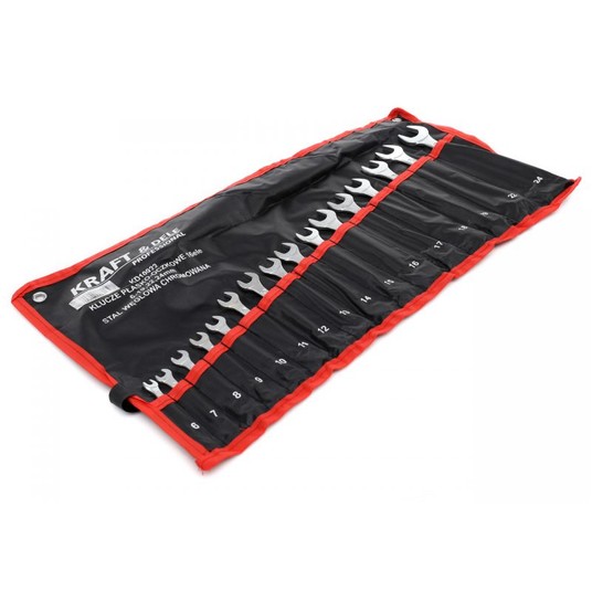 Klucze płasko-oczkowe 16 elementów 6-24mm KD10922 -zdjęcie numer 3
