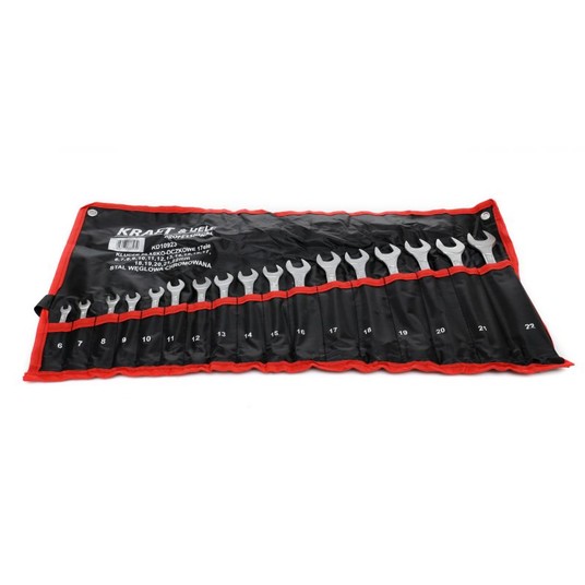 Klucze płasko-oczkowe 17 elementów 6-22mm KD10923 -zdjęcie numer 9