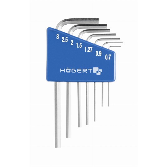 Klucze precyzyjne Hex 7 szt., 0.71-3.0 mm -zdjęcie numer 1