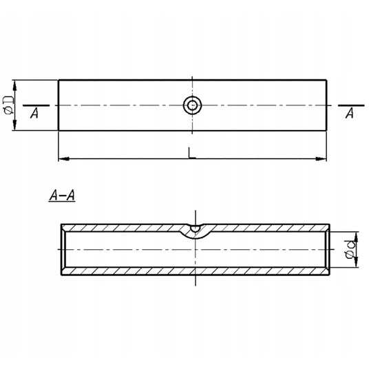 Końcówka tulejka łącząca aluminiowa 2ZA70 -zdjęcie numer 2