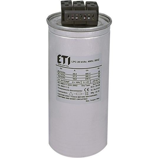 Kondensator CP LPC 20 kVAr 400V 50Hz 004656753 -zdjęcie numer 1
