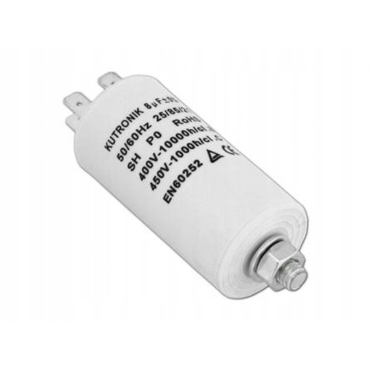 Kondensator silnikowy 8uF/450VAC -zdjęcie numer 3