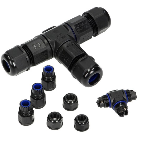 Konektor kablowy trójnik T IP68, 3x4mm2, 450V/25A -zdjęcie numer 1