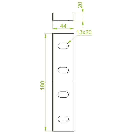 Łącznik ceownika LC40H20 660500 -zdjęcie numer 2