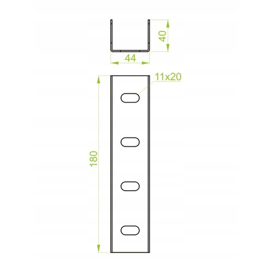 Łącznik ceownika LC40H40 660401 /50szt -zdjęcie numer 2