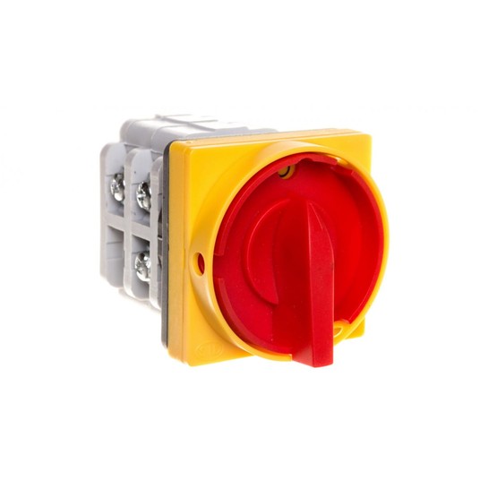 Łącznik krzywkowy 0-1 3P 25A z płytką przednią Łuk -zdjęcie numer 1