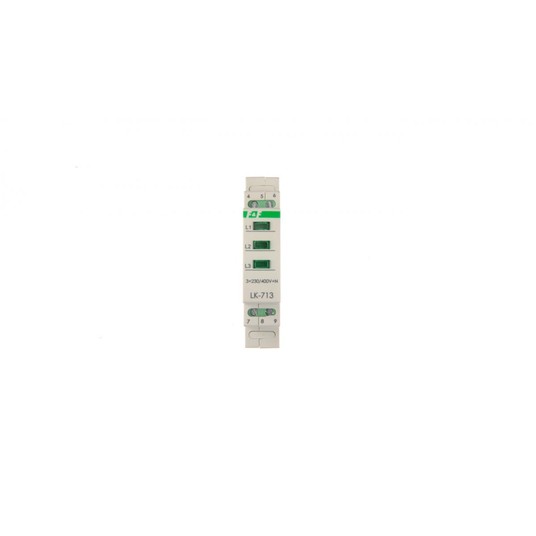 Lampka modułowa 3-fazowa zielona 3x230V+N AC LK-71 -zdjęcie numer 1