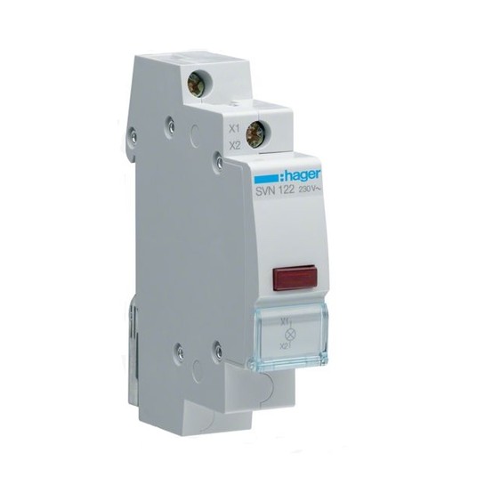 Lampka modułowa czerwona 230V AC SVN122 -zdjęcie numer 9