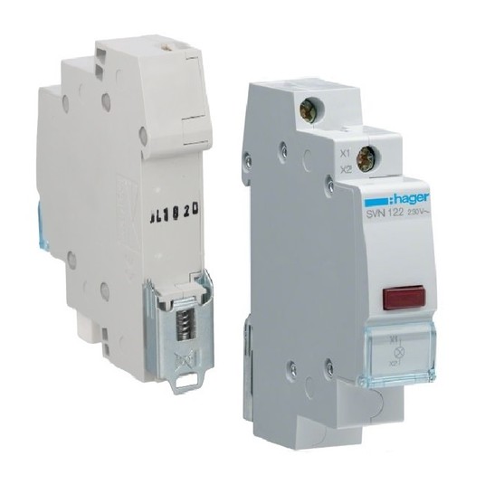 Lampka modułowa czerwona 230V AC SVN122 -zdjęcie numer 1
