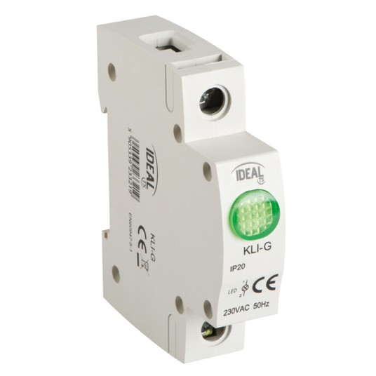 Lampka modułowa LED zielona KLI-G 230V AC 23321 -zdjęcie numer 1