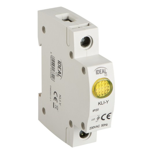 Lampka modułowa LED żółta KLI-Y 230V AC 23322 -zdjęcie numer 1